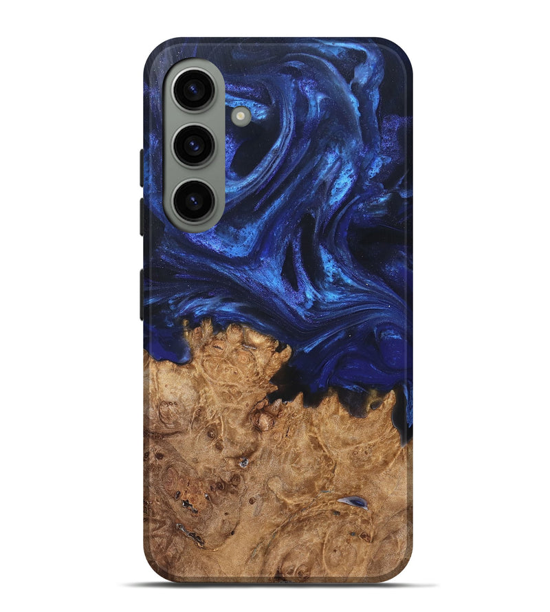 Galaxy S24 Plus Wood Live Edge Phone Case - Kim (Blue, 825940)