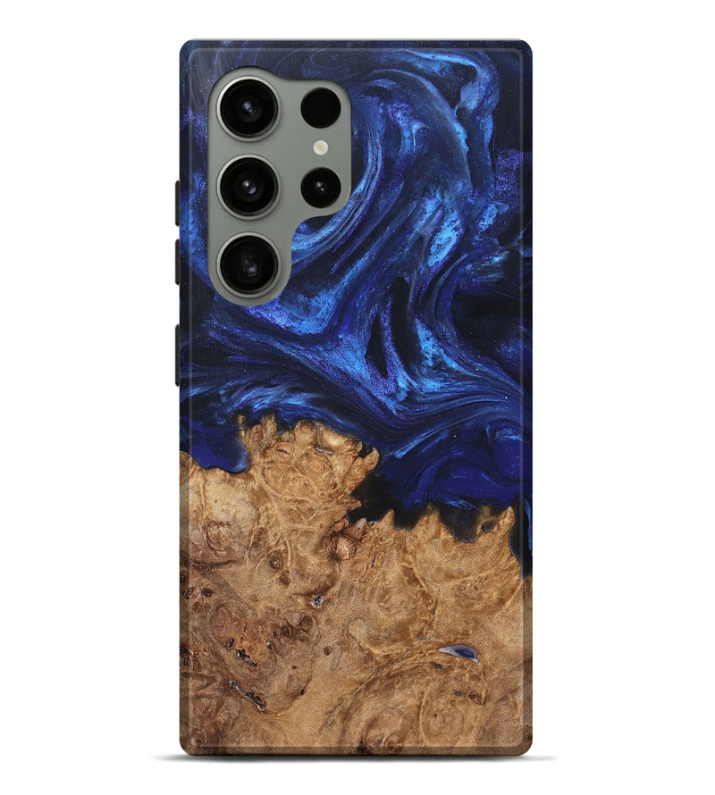 Galaxy S24 Ultra Wood Live Edge Phone Case - Kim (Blue, 825940)
