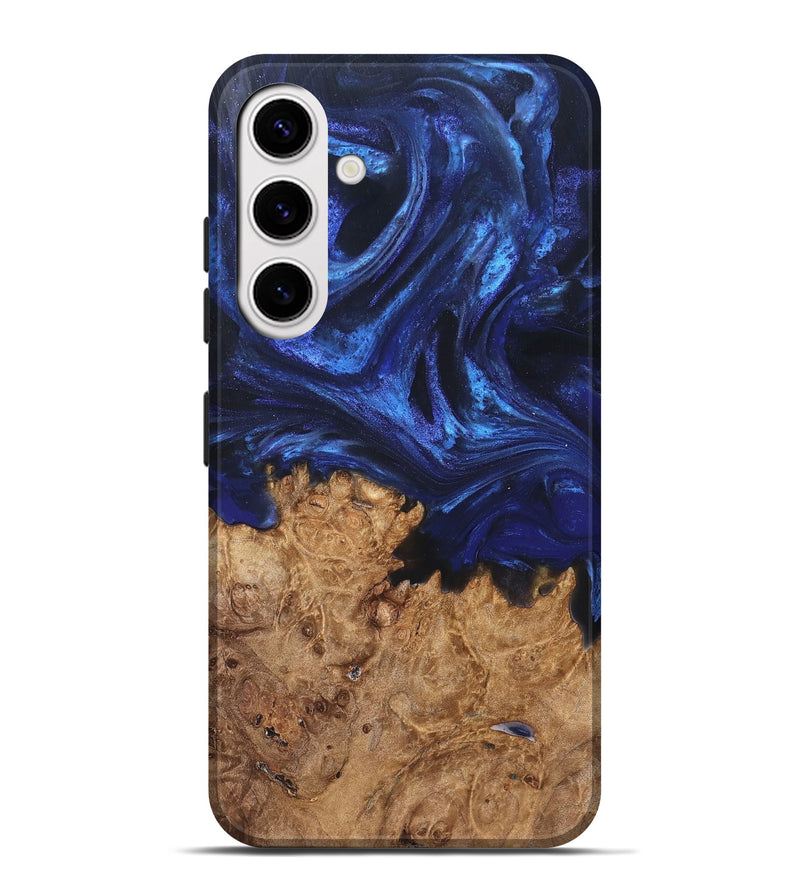 Galaxy S25 Plus Wood Live Edge Phone Case - Kim (Blue, 825940)