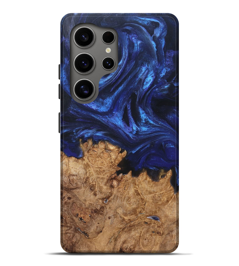 Galaxy S25 Ultra Wood Live Edge Phone Case - Kim (Blue, 825940)