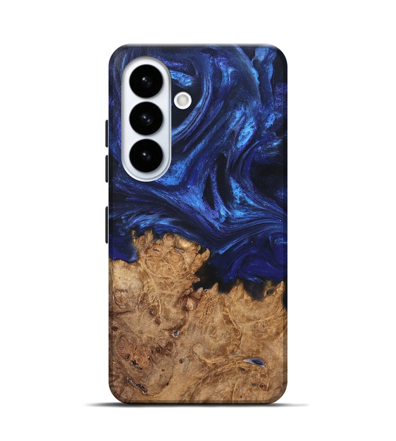 Galaxy S26 Wood Live Edge Phone Case - Kim (Blue, 825940)