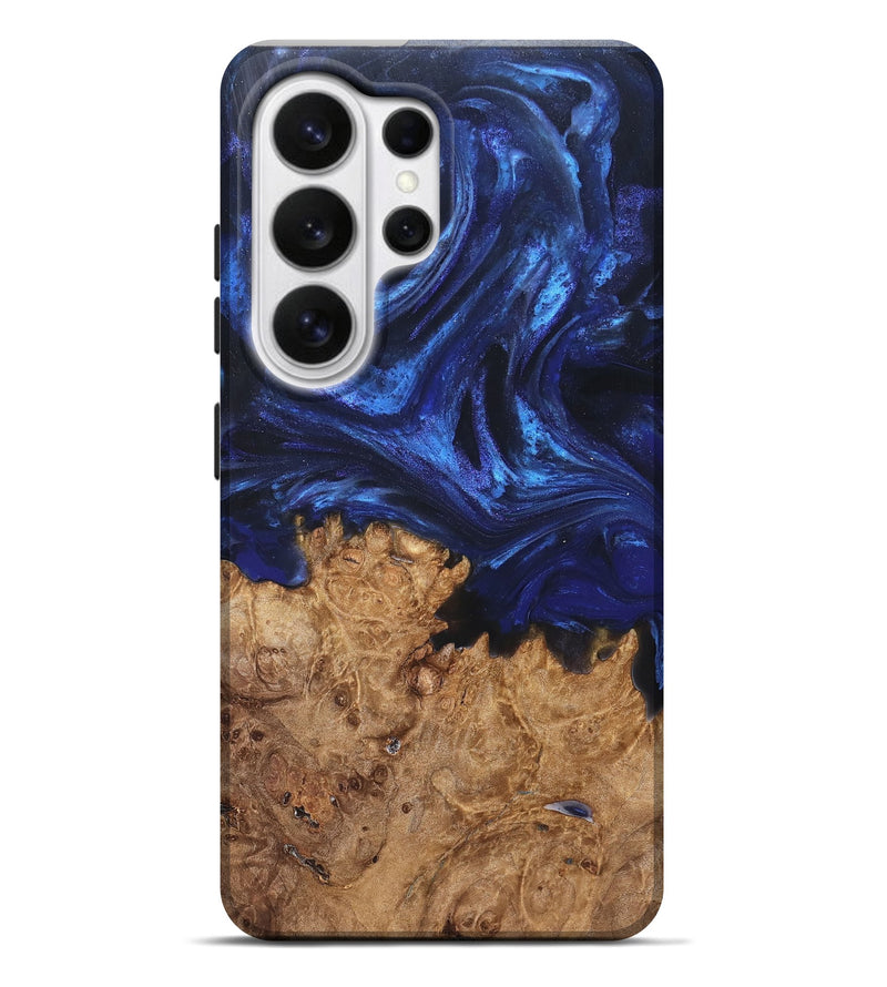 Galaxy S26 Ultra Wood Live Edge Phone Case - Kim (Blue, 825940)