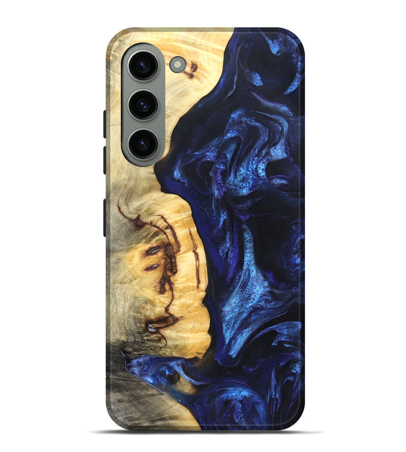 Galaxy S23 Plus Wood Live Edge Phone Case - Cassie (Blue, 825941)