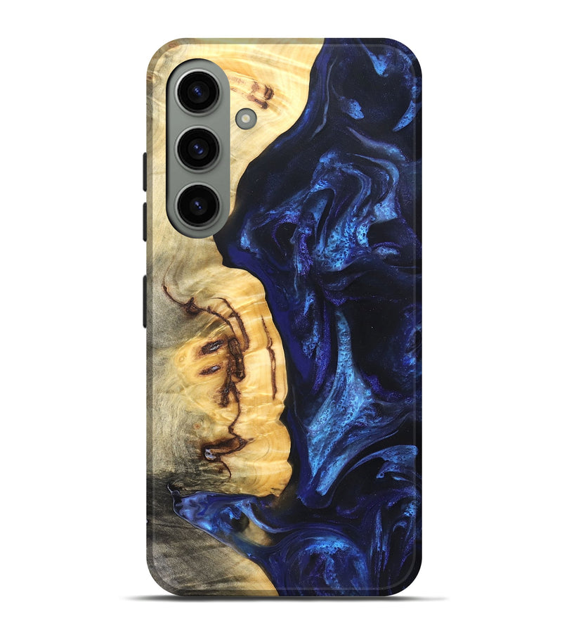 Galaxy S24 Plus Wood Live Edge Phone Case - Cassie (Blue, 825941)