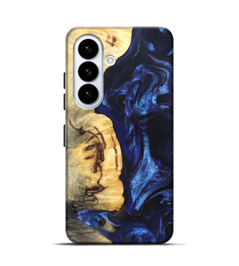 Galaxy S26 Wood Live Edge Phone Case - Cassie (Blue, 825941)