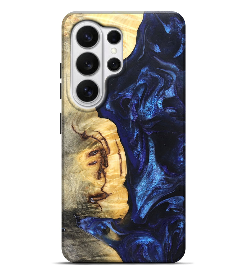 Galaxy S26 Ultra Wood Live Edge Phone Case - Cassie (Blue, 825941)