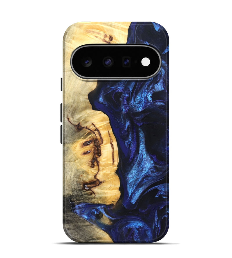 Pixel 11 Pro Wood Live Edge Phone Case - Cassie (Blue, 825941)