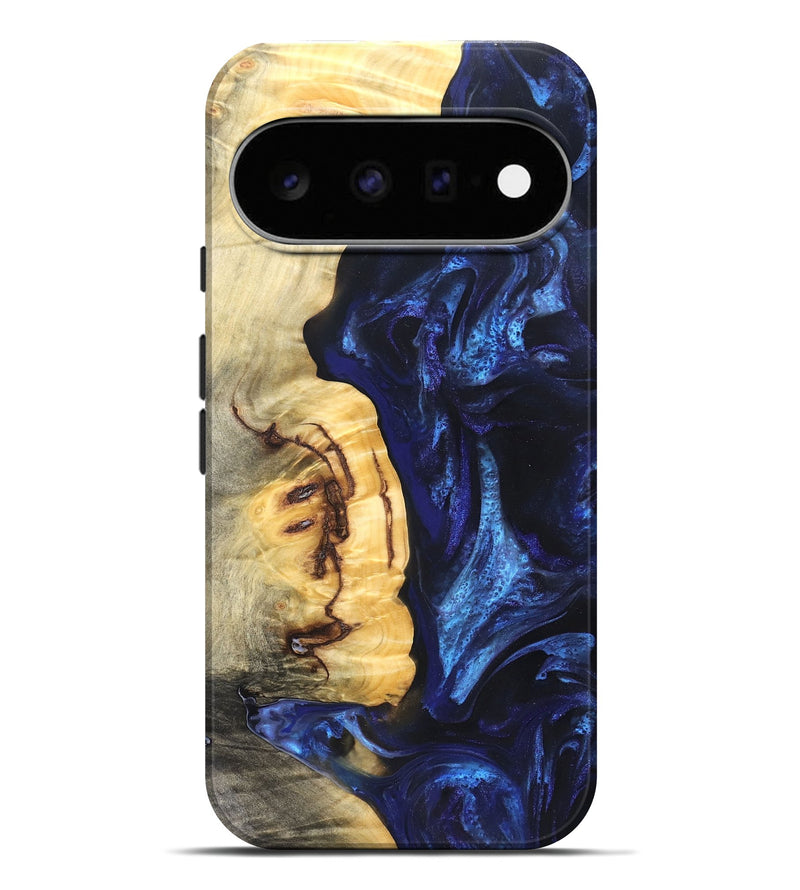 Pixel 11 Pro XL Wood Live Edge Phone Case - Cassie (Blue, 825941)