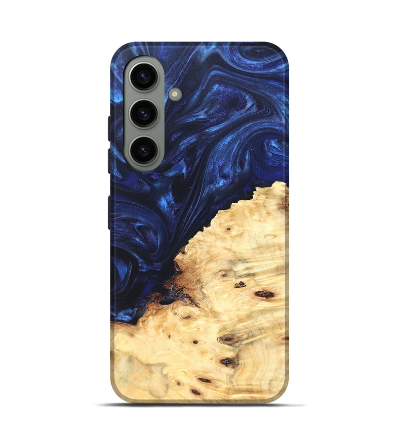 Galaxy S24 Wood Live Edge Phone Case - Ashely (Blue, 825942)