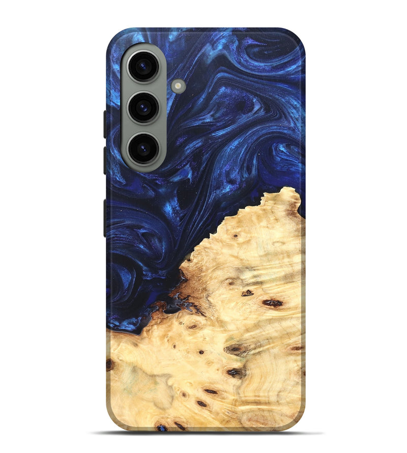 Galaxy S24 Plus Wood Live Edge Phone Case - Ashely (Blue, 825942)