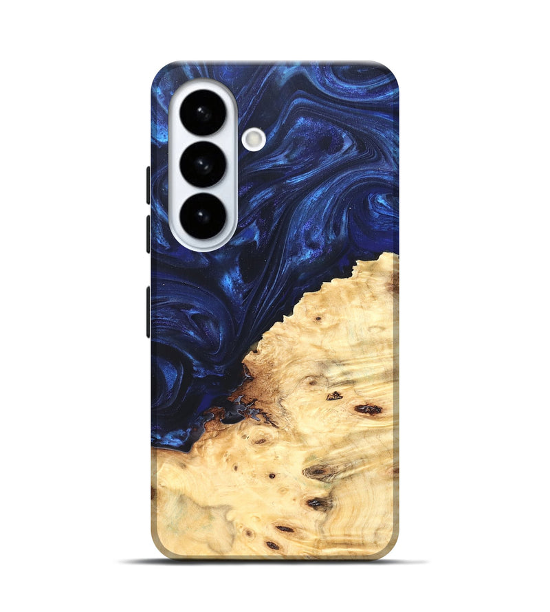 Galaxy S26 Wood Live Edge Phone Case - Ashely (Blue, 825942)