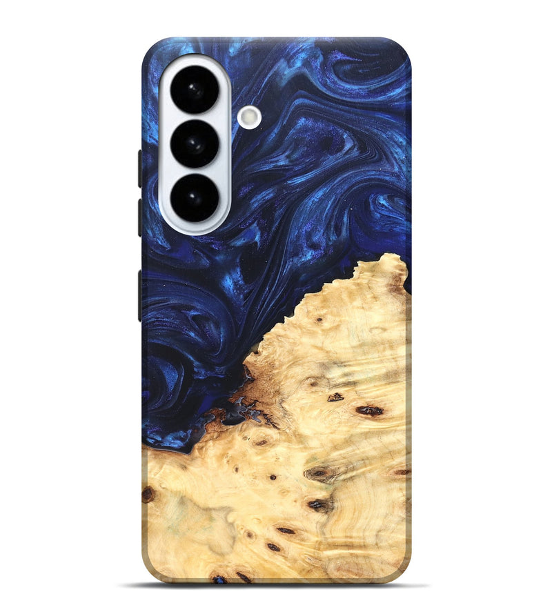 Galaxy S26 Plus Wood Live Edge Phone Case - Ashely (Blue, 825942)