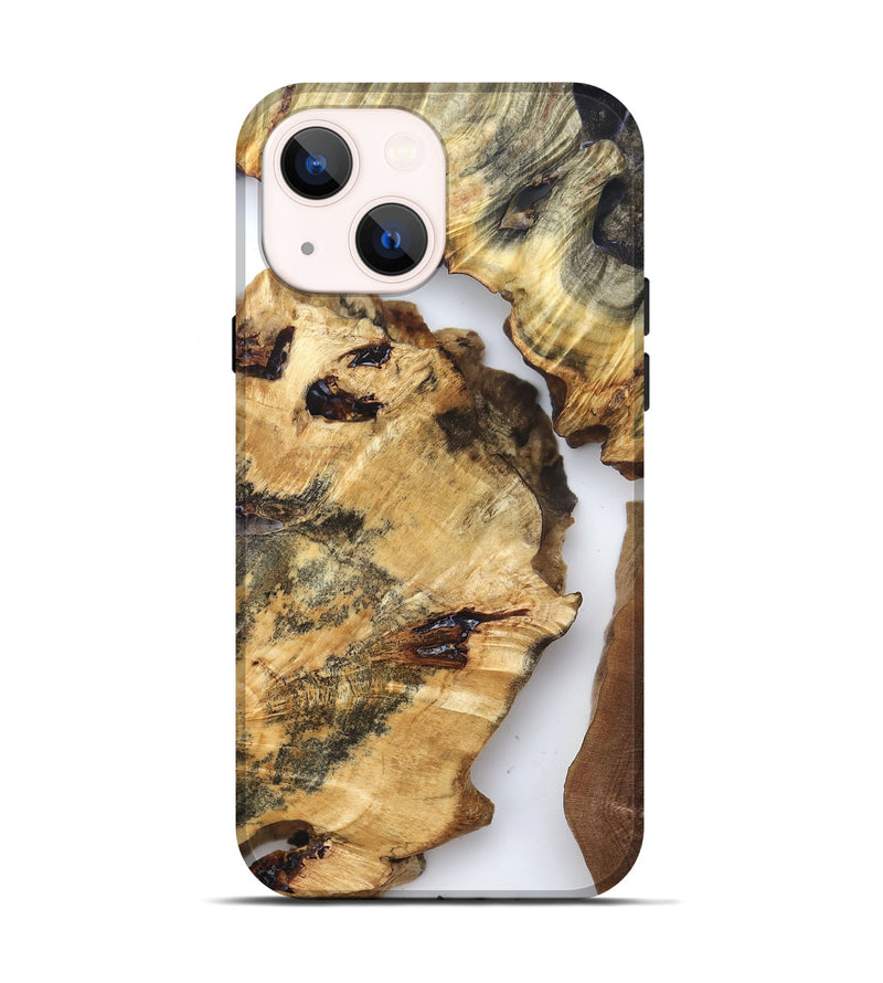 iPhone 14 Wood Live Edge Phone Case - Otha (Clear, 825943)