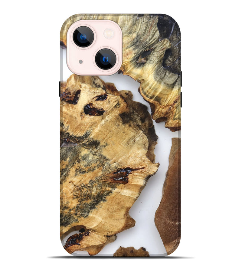 iPhone 14 Plus Wood Live Edge Phone Case - Otha (Clear, 825943)