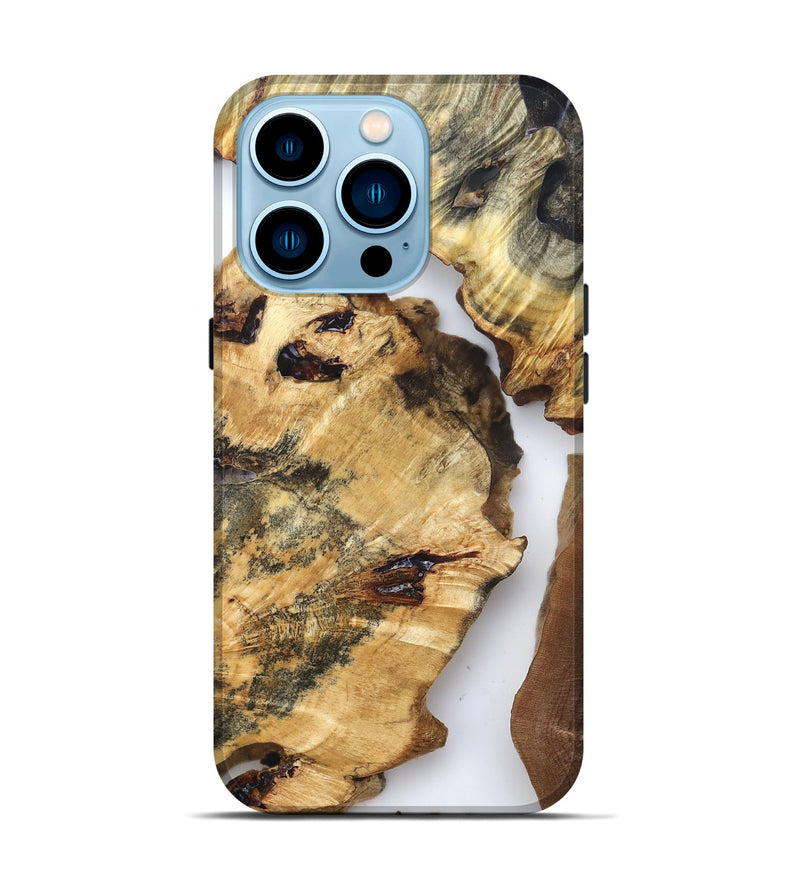 iPhone 14 Pro Wood Live Edge Phone Case - Otha (Clear, 825943)