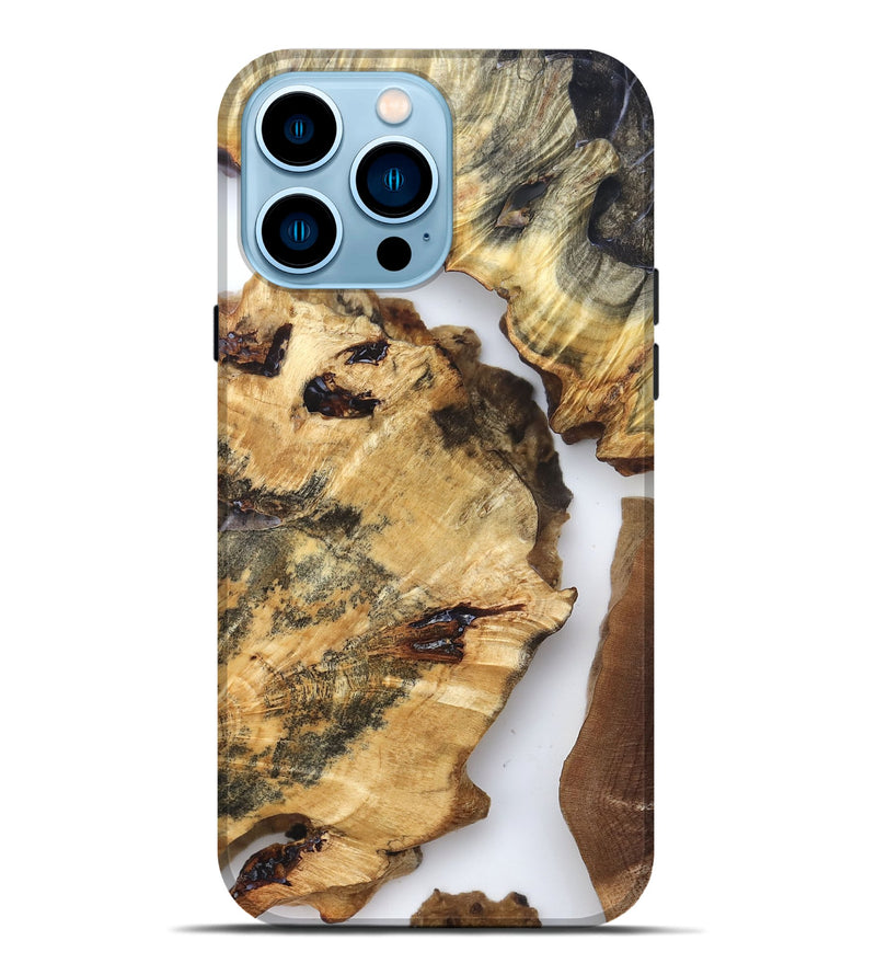 iPhone 14 Pro Max Wood Live Edge Phone Case - Otha (Clear, 825943)