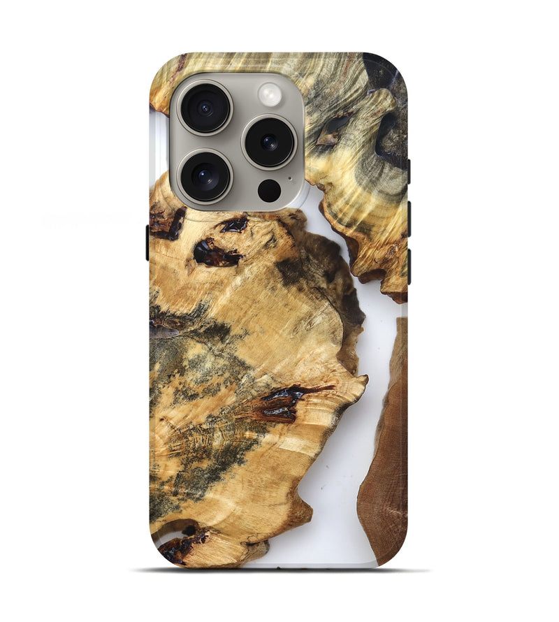 iPhone 16 Pro Wood Live Edge Phone Case - Otha (Clear, 825943)