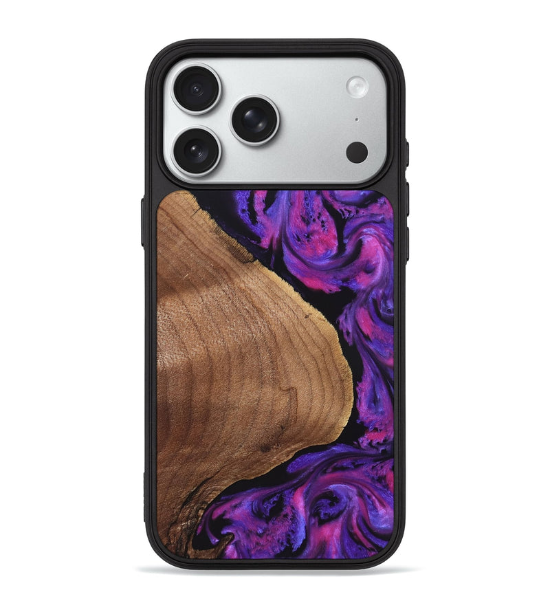 iPhone 18 Pro Max Wood Phone Case - Herbert (Purple, 825948)