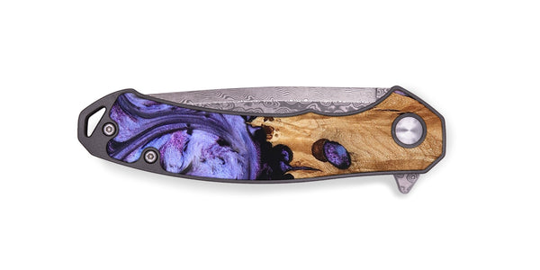 EDC Wood Pocket Knife - Asha (Purple, 825949)