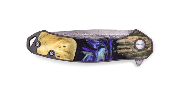 EDC Wood Pocket Knife - Mario (Purple, 825955)