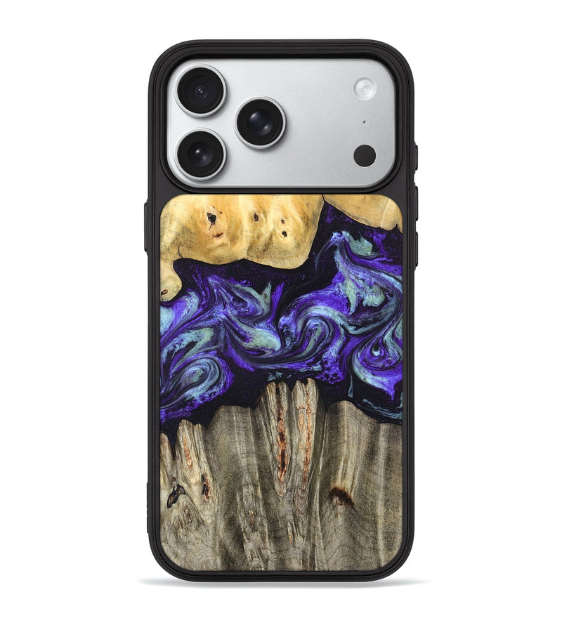 iPhone 18 Pro Max Wood Phone Case - Mario (Purple, 825955)