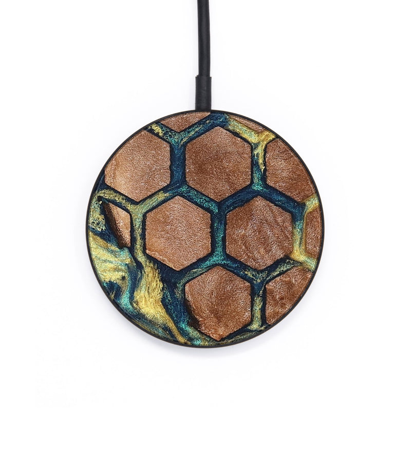 Circle Wood Wireless Charger - Garnett (Pattern, 825960)