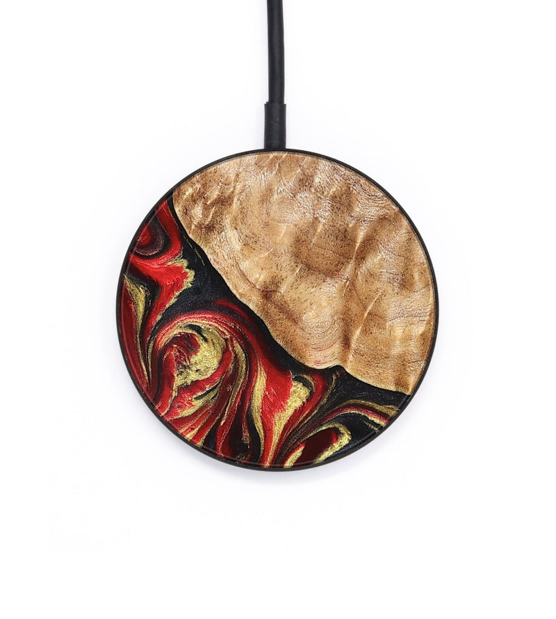 Circle Wood Wireless Charger - Benton (Red, 825972)