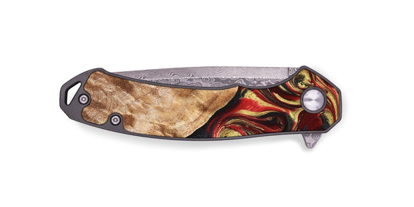 EDC Wood Pocket Knife - Benton (Red, 825972)