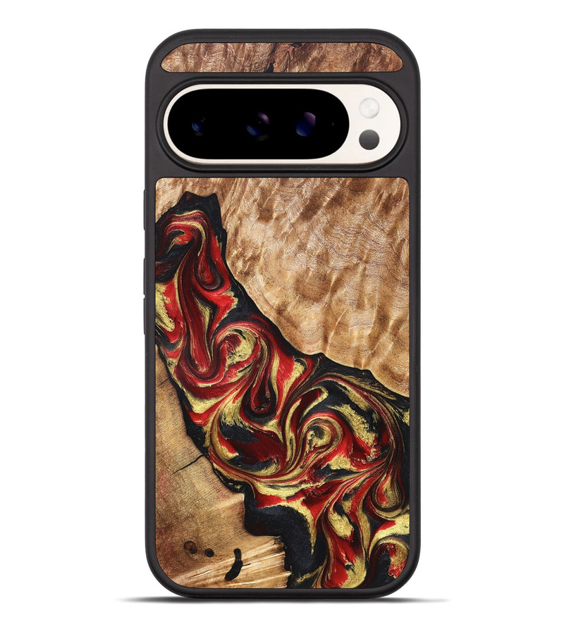 Pixel 10 Pro XL Wood Phone Case - Benton (Red, 825972)