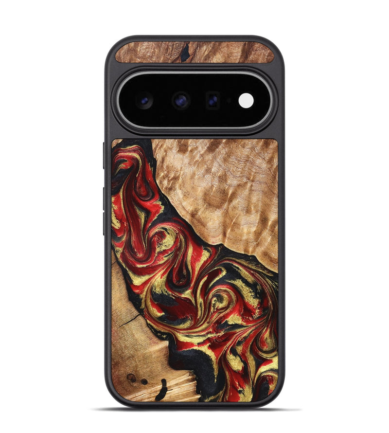 Pixel 11 Pro Wood Phone Case - Benton (Red, 825972)