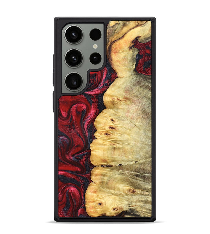 Galaxy S24 Ultra Wood Phone Case - Kaleigh (Red, 825973)