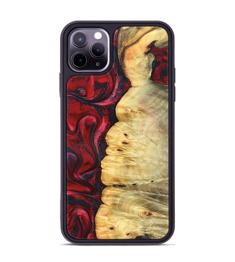 iPhone 11 Pro Max Wood Phone Case - Kaleigh (Red, 825973)