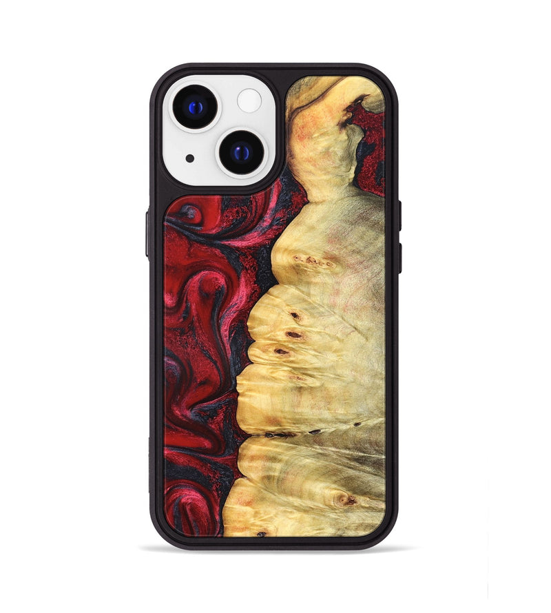 iPhone 13 Wood Phone Case - Kaleigh (Red, 825973)
