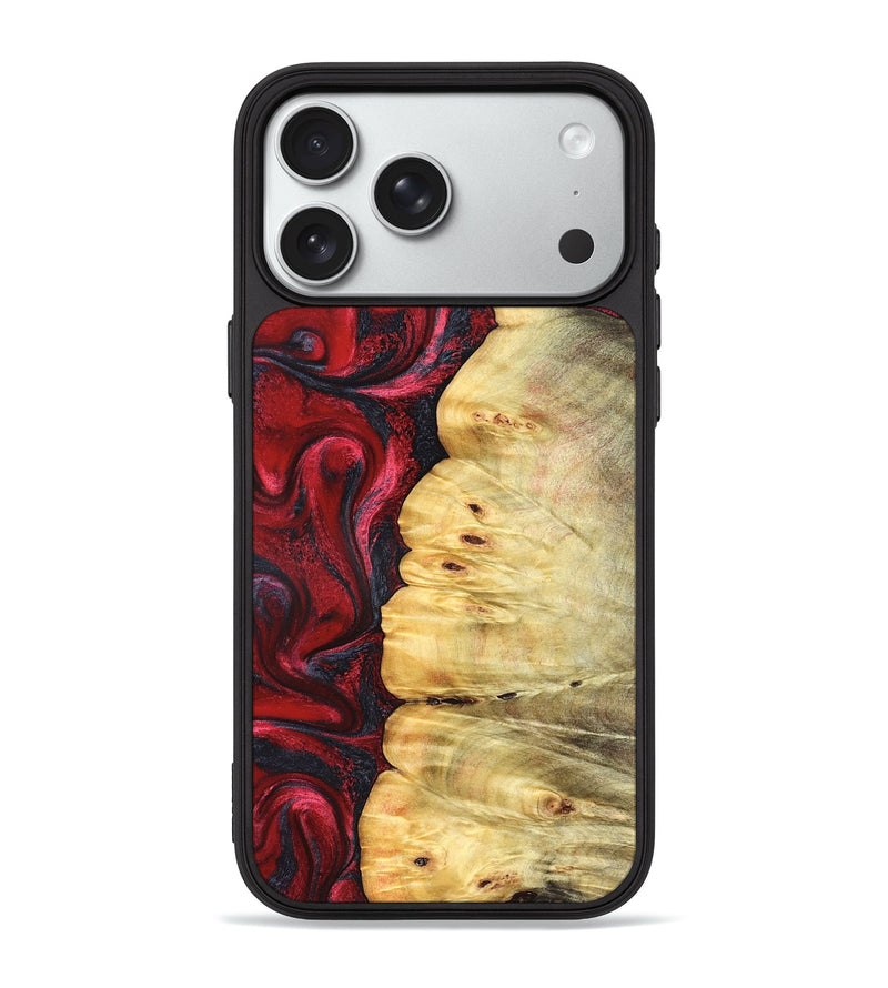 iPhone 18 Pro Max Wood Phone Case - Kaleigh (Red, 825973)