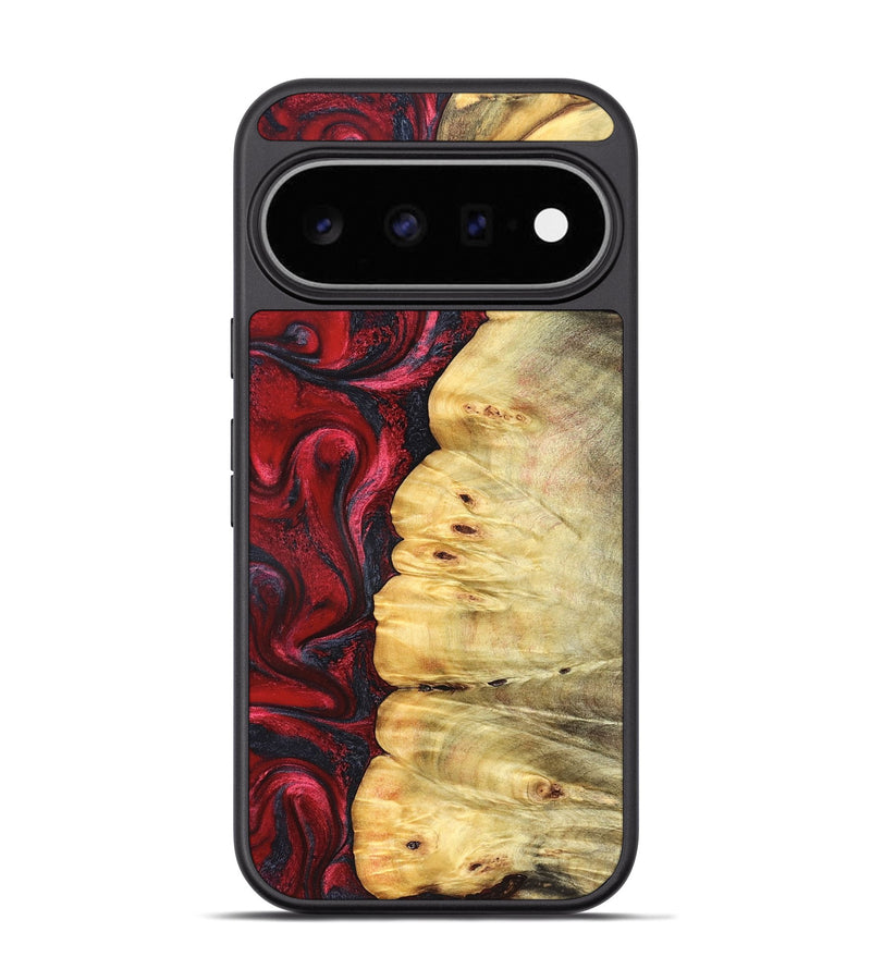 Pixel 11 Pro Wood Phone Case - Kaleigh (Red, 825973)