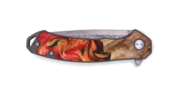 EDC Wood Pocket Knife - Tyesha (Red, 825974)