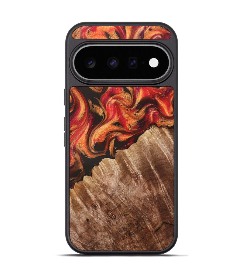 Pixel 11 Pro Wood Phone Case - Tyesha (Red, 825974)