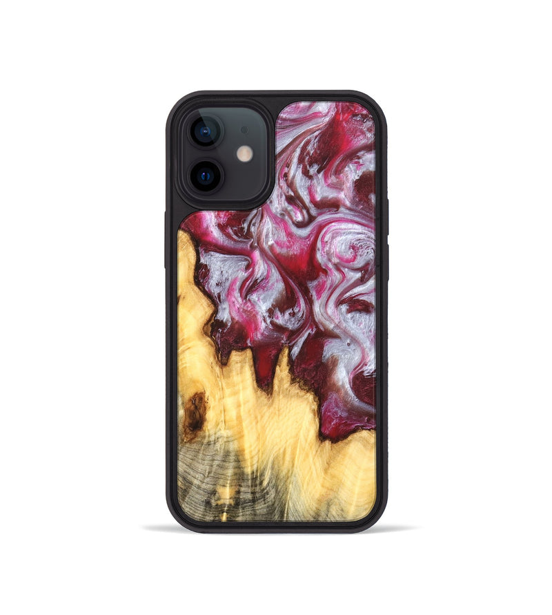 iPhone 12 mini Wood Phone Case - Jammie (Red, 825975)