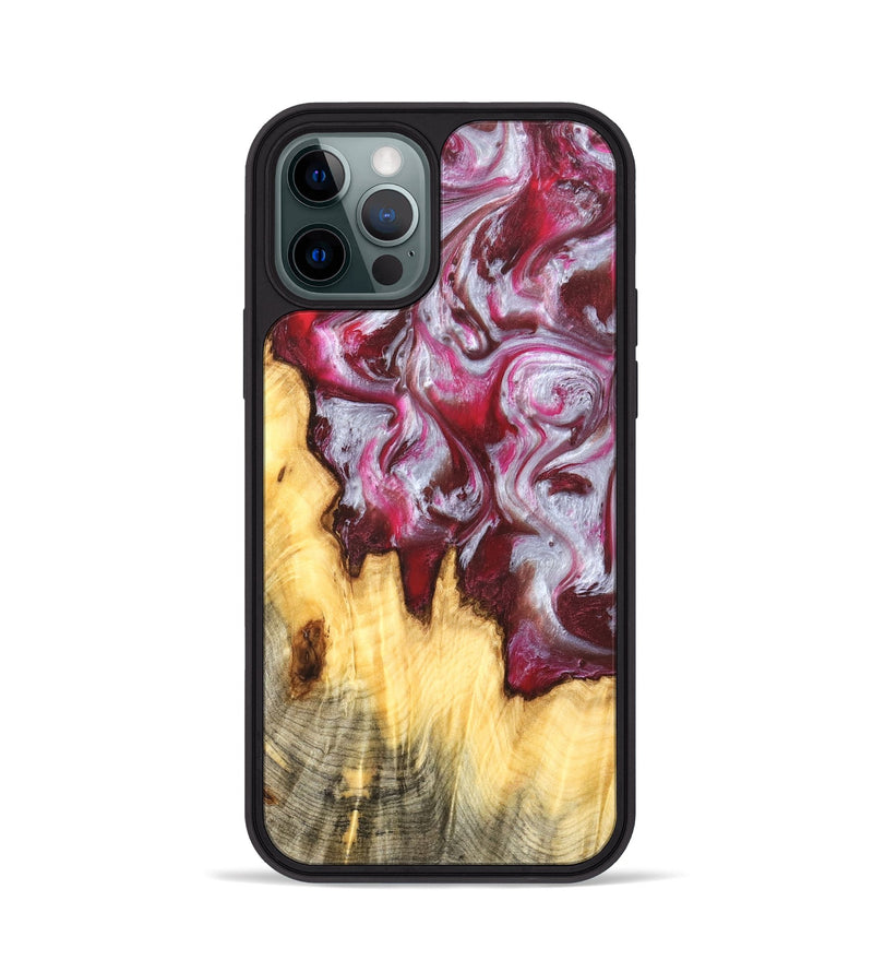 iPhone 12 Pro Wood Phone Case - Jammie (Red, 825975)