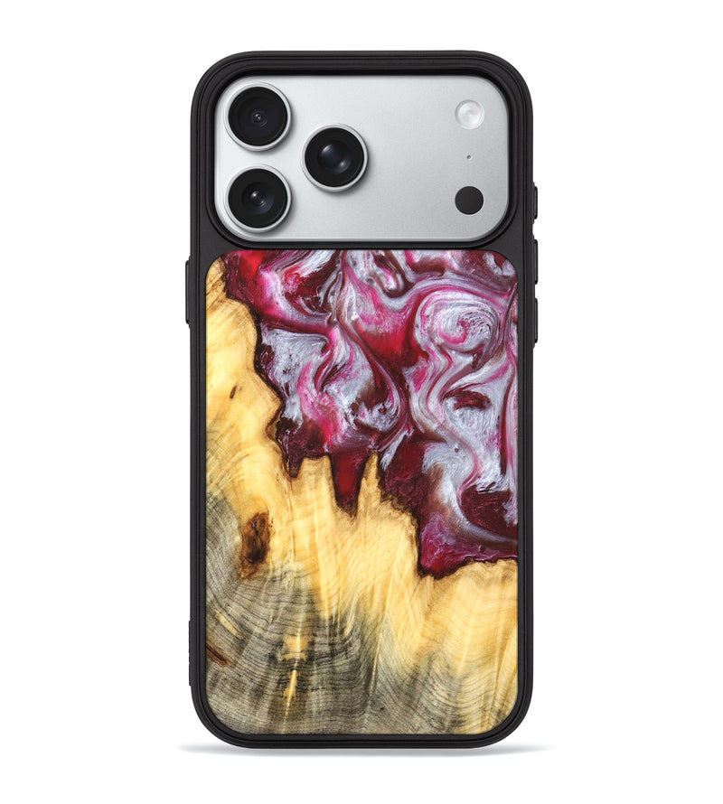iPhone 18 Pro Max Wood Phone Case - Jammie (Red, 825975)