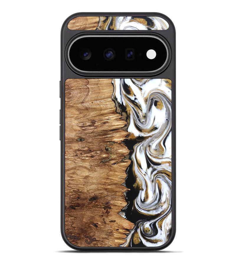 Pixel 11 Pro XL Wood Phone Case - Sammie (Black & White, 825977)