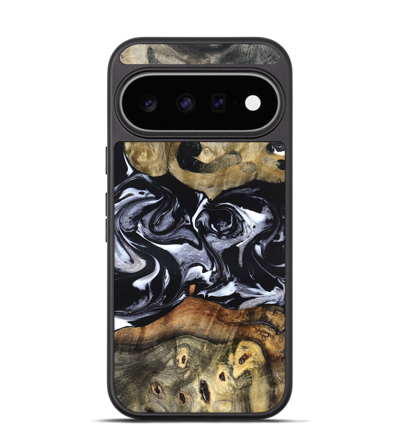 Pixel 11 Wood Phone Case - Vanessa (Black & White, 825978)