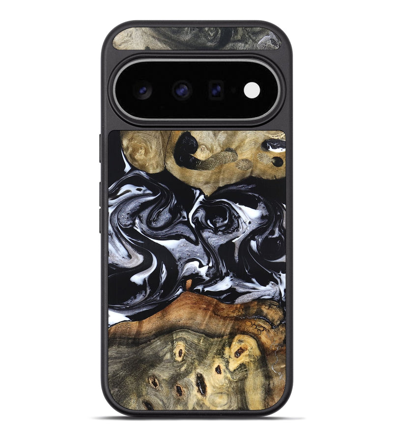 Pixel 11 Pro XL Wood Phone Case - Vanessa (Black & White, 825978)