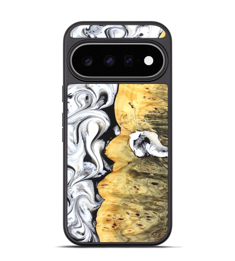 Pixel 11 Pro Wood Phone Case - Hoyt (Black & White, 825979)