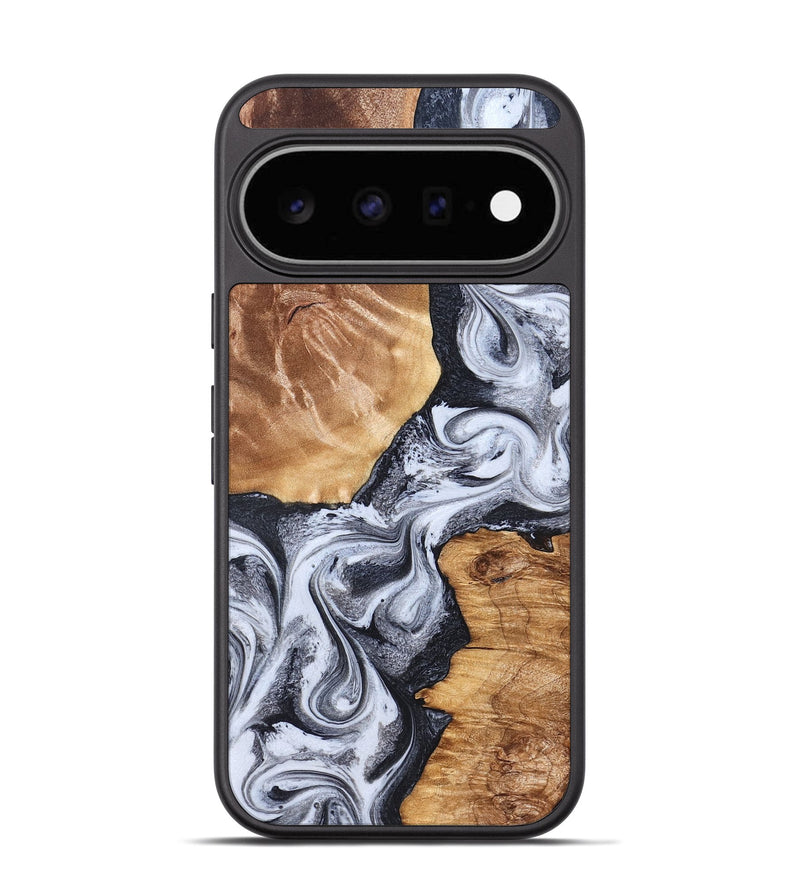 Pixel 11 Wood Phone Case - Millard (Black & White, 825980)