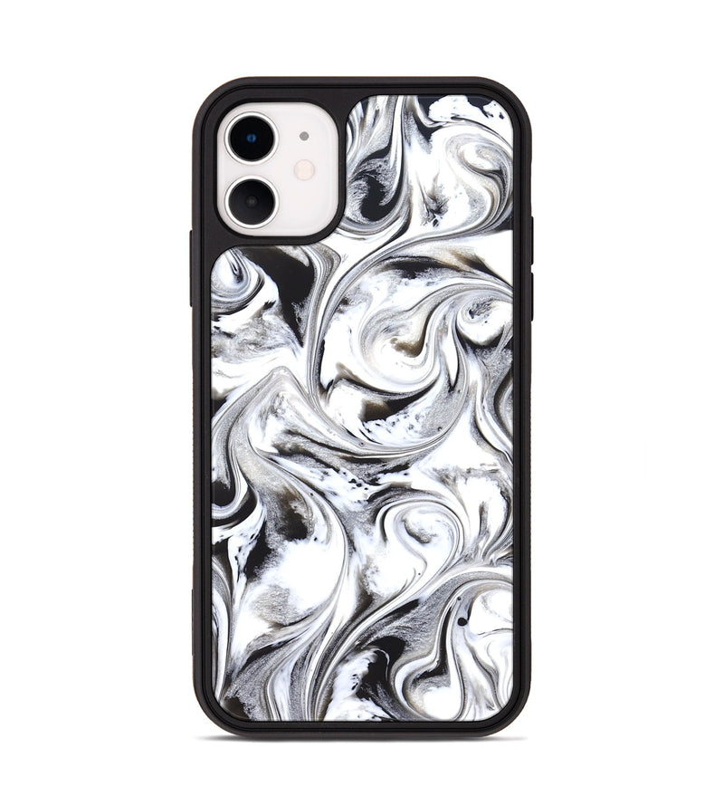 iPhone 11 ResinArt Phone Case - Aila (Black & White, 825983)