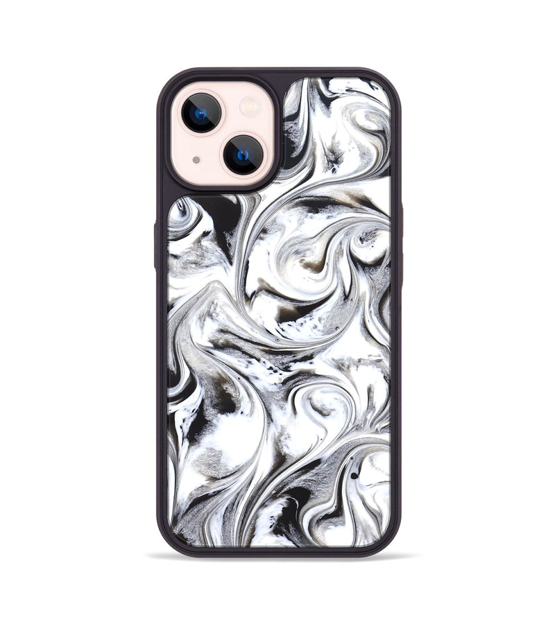 iPhone 14 ResinArt Phone Case - Aila (Black & White, 825983)
