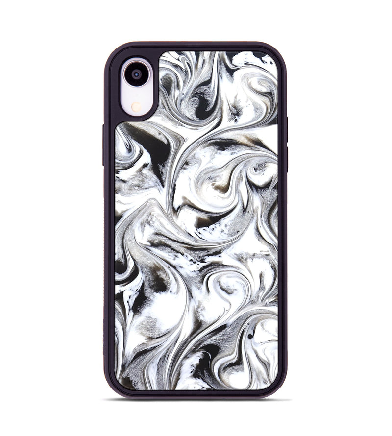 iPhone Xr ResinArt Phone Case - Aila (Black & White, 825983)
