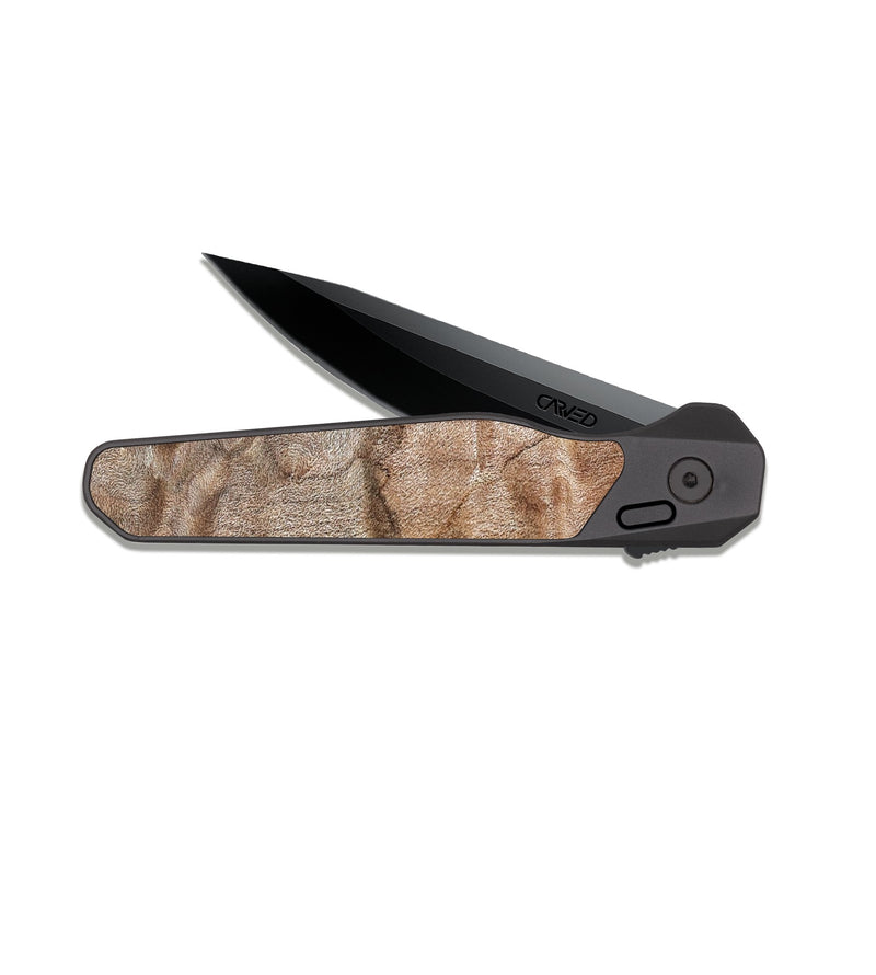 EDC Dark Slate Wood Pocket Knife - Mazie (Wood Burl, 826011)