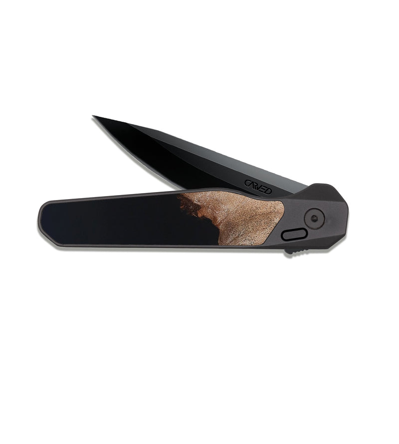 EDC Dark Slate Wood Pocket Knife - Brenton (Wood Burl, 826015)